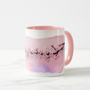Taza Elegante Pastel Cherry Blossom Mugs