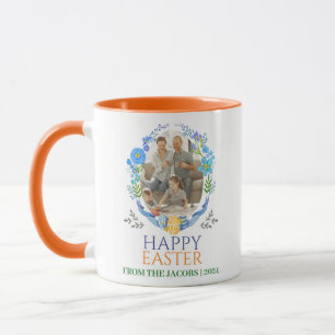 Taza Elegante película floral de Pascua Fotografía cris