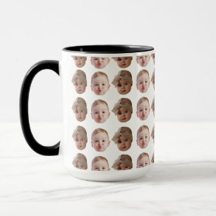 Taza Elegante Personalizado Baby Face Pattern Abuelo Cu