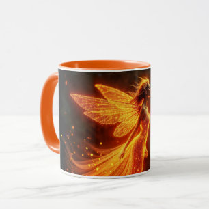Taza Elegante pixie forestal linda princesa luminosa de