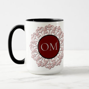 Taza Elegante Rubor Pink Mandala OM