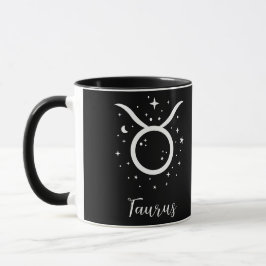 Taza Elegante señal de Zodiaco negro Mug