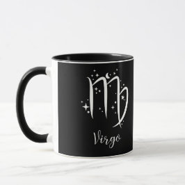 Taza Elegante señal de Zodiaco negro Mug