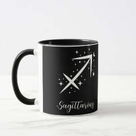 Taza Elegante señal de Zodiaco negro Mug