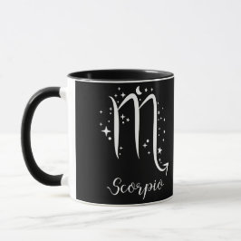 Taza Elegante señal de Zodiaco negro Mug