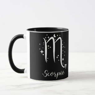 Taza Elegante señal de Zodiaco negro Mug