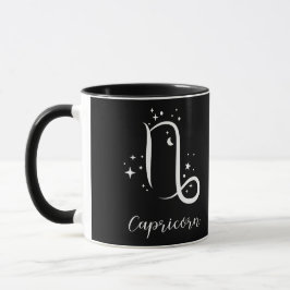 Taza Elegante señal de Zodiaco negro Mug