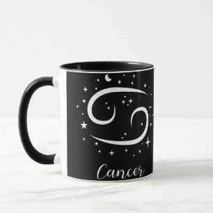 Taza Elegante señal de Zodiaco negro Mug