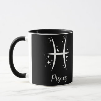 Taza Elegante señal de Zodiaco negro Mug
