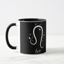 Taza Elegante señal de Zodiaco negro Mug