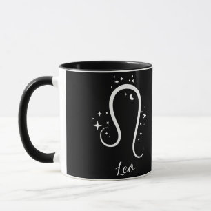 Taza Elegante señal de Zodiaco negro Mug