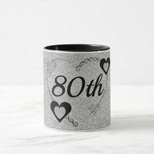 Taza Elegante tazón especial de cumpleaños 80