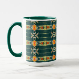 Taza Elegante verde verde azulado diseñado café Mug