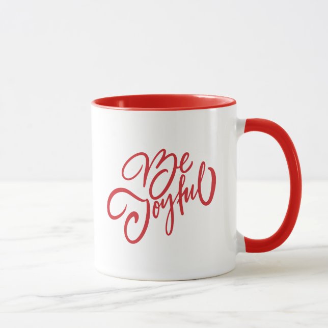 Taza Elegante y alegre diseño de vacaciones (Derecha)