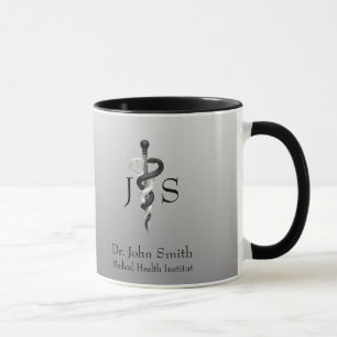 Taza Elegante y elegante elegancia médica Black White A