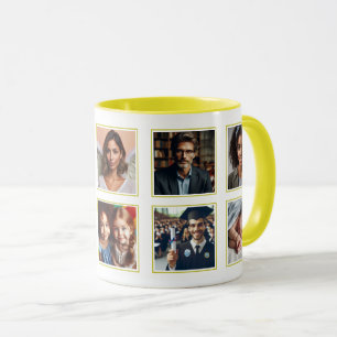 Taza Elegante y personalizado diez Collages de fotos de