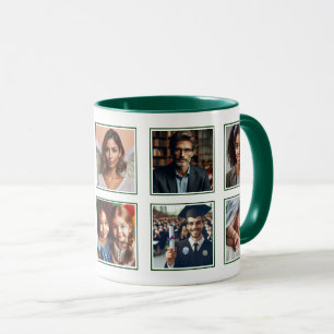 Taza Elegante y personalizado diez Collages de fotos Hu