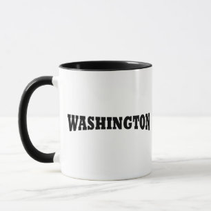 Taza Elegante y Simple Escritura Washington DC