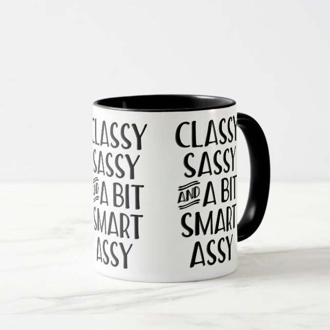 Taza Elegante Y Un Poco Inteligente (Anverso derecho)
