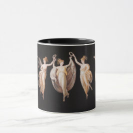 Taza Elegantes bailarinas de ballet sostienen coronas d