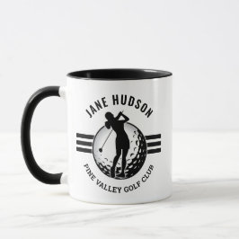 Taza Elegantes mujeres diseño de golf