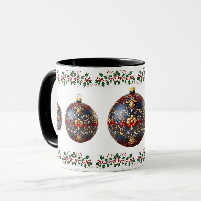 Taza Elegantes Navidades botánicos (Anverso izquierdo)