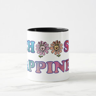 Taza Elegir el arco iris de la felicidad