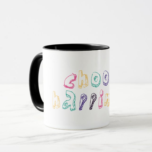 Taza Elegir la felicidad #14 (Anverso izquierdo)