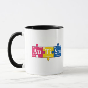 Taza Elementos de autismo Material Química periódica de