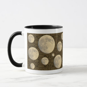 Taza Elementos de coordenadas de la luna completa