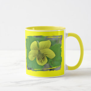 Taza Elementos de coordenadas violeta amarillo salvaje
