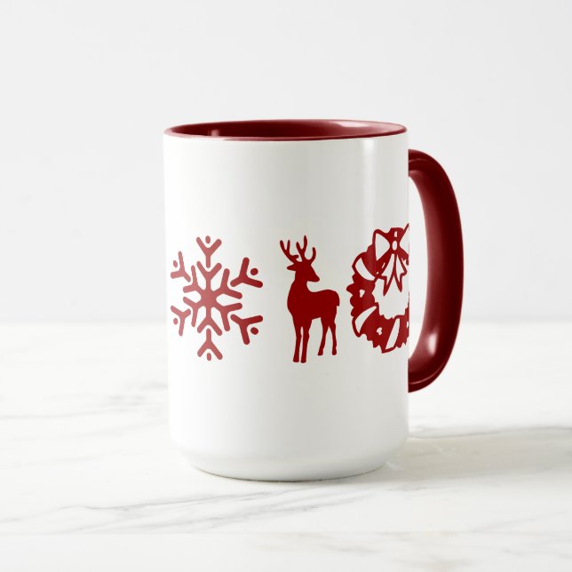 Taza Elementos de diversión para navidades (Anverso derecho)