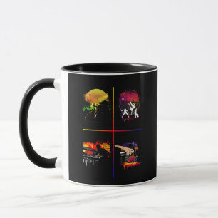 Taza Elementos de Hip Hop Arte Colorido MC DJ Breakdanc