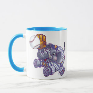 Taza Elephant Mug de Béisbol