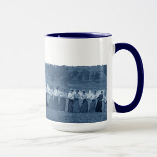 Taza Elgin Blue Elgin IL de los años 1890