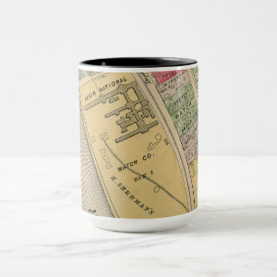 Taza Elgin Illinois 1871 Map Elgin Watch Factory
