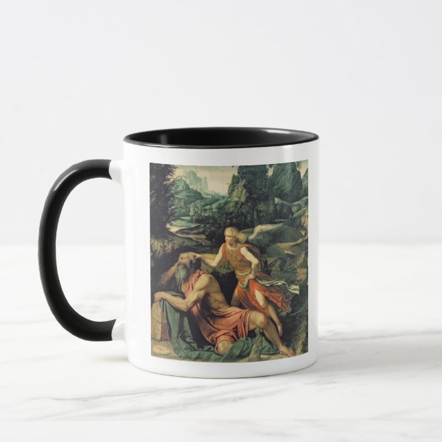 Taza Elías visitó por un ángel, c.1534 (Izquierda)