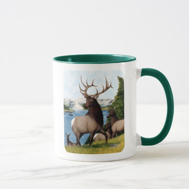 Taza Elk Wapiti (Derecha)