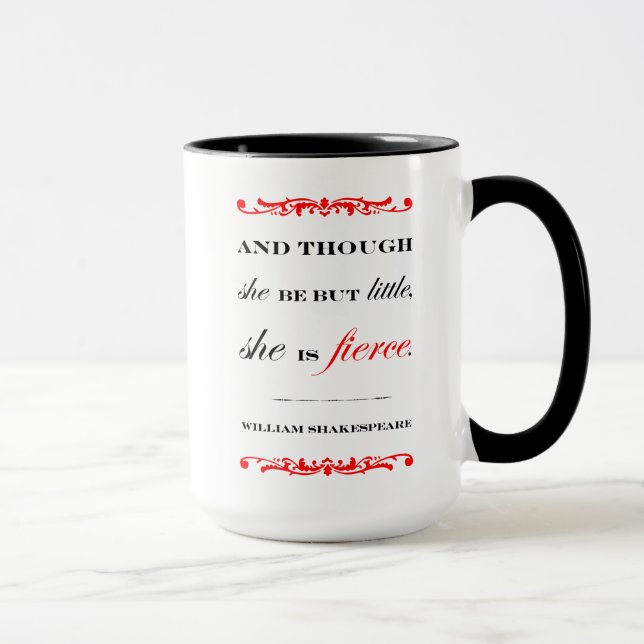 Taza Ella es feroz (la mirada en el otro lado!) (Derecha)