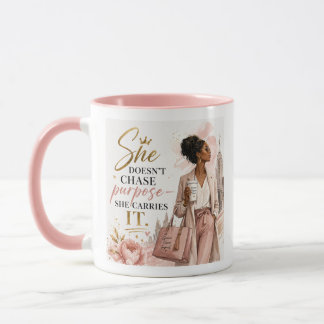 Taza Ella no persigue el propósito. Lo lleva dentro.