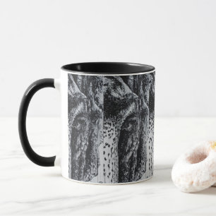 Taza Ellie Elefante Arte de Fauna Asiática Selva Animal