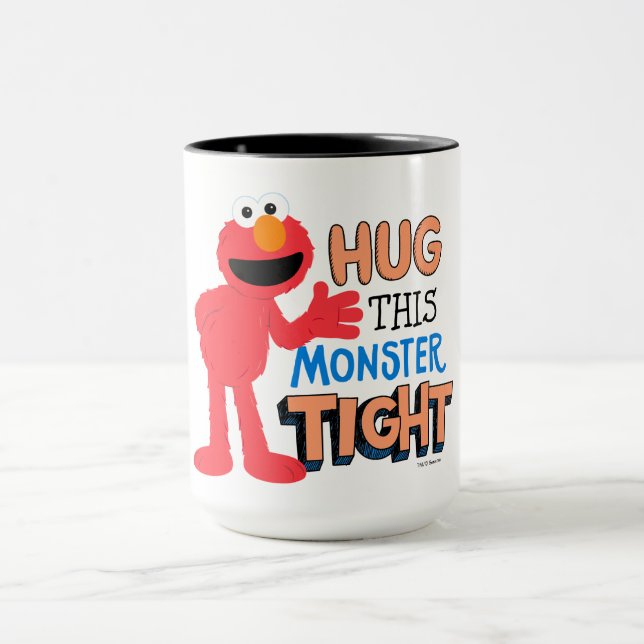 Taza Elmo | Abraza a este monstruo fuerte (Centro)