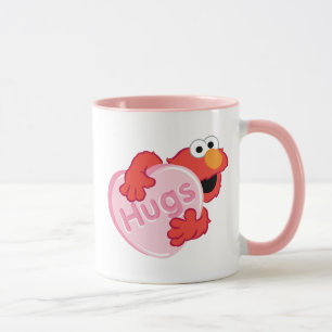 Taza Elmo "Abraza" Valentine Heart Candy