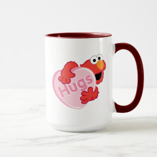 Taza Elmo "Abraza" Valentine Heart Candy