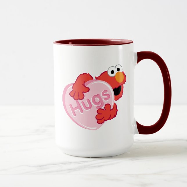 Taza Elmo "Abraza" Valentine Heart Candy (Derecha)