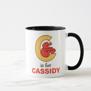 Taza Elmo Alfabeto C Naranja