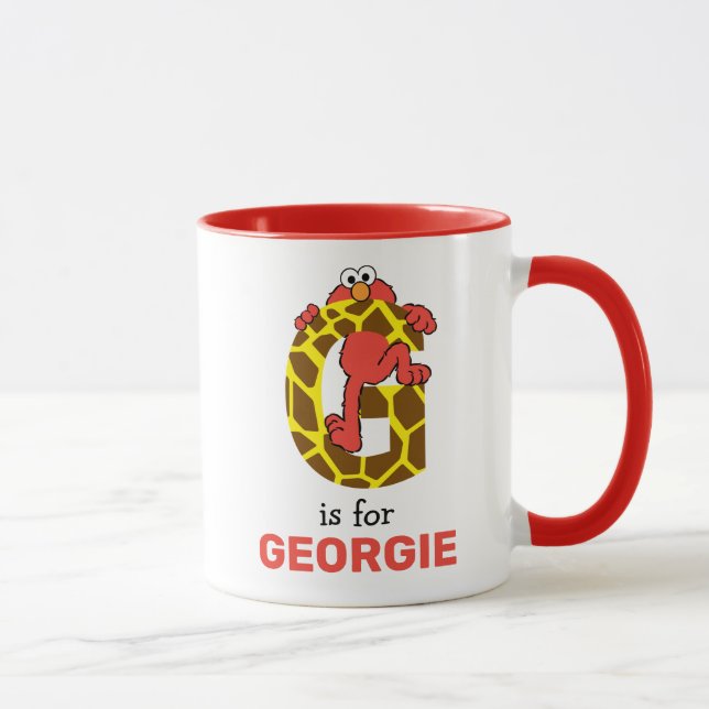 Taza Elmo Alfabeto | G Jirafa (Derecha)