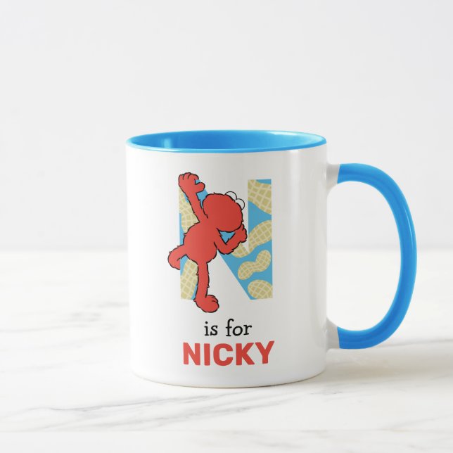 Taza Elmo Alfabeto | N Nueces (Derecha)