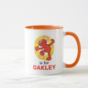 Taza Elmo Alfabeto   O Naranja