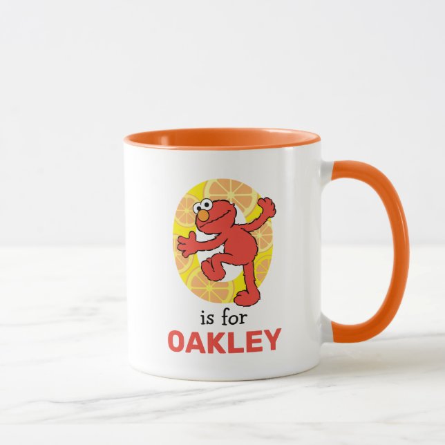 Taza Elmo Alfabeto | O Naranja (Derecha)